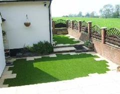 Another view of this delicate Artificial Grass job